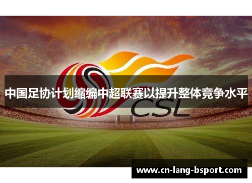 中国足协计划缩编中超联赛以提升整体竞争水平